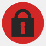 Lock. Top Secret or Confidential Icon. Stickers