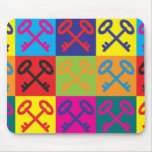 Locks and Keys Pop Art Mouse Pad