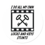 Locks and Keys Stunts Stickers