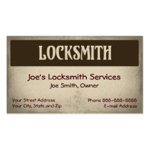 Locksmith Business Card