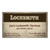 Locksmith Business Card
