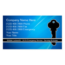 Locksmith Business Cards