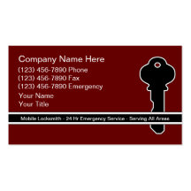 Locksmith Business Cards