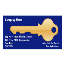 Locksmith Business Cards