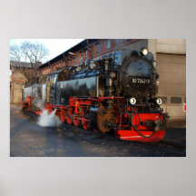 Locomotive à vapeur de Harz chez Wernigerode Posters