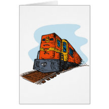 locomotive diesel de fret du train de voyageurs cartes