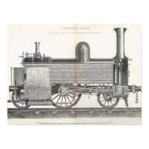 Locomotive Engine, engraved by J.W. Lowry posters