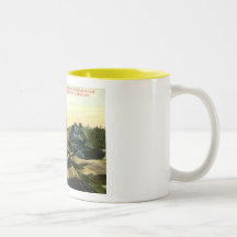 Locomotive in California Orange Grove Vintage Mugs