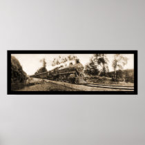Locomotive Oregon Railroad Photo 1906 Print