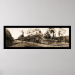 Locomotive Oregon Railroad Photo 1906 Print