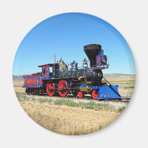 Locomotive Steam Engine Train Photo Fridge Magnets