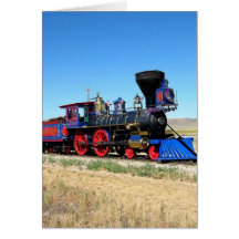 Locomotive Steam Engine Train Photo Greeting Cards