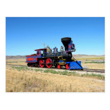 Locomotive Steam Engine Train Photo Postcard