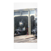 Locomotives at Changhua Roundhouse, Taiwan Picture Card