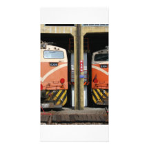 Locomotives at Changhua Roundhouse, Taiwan Picture Card