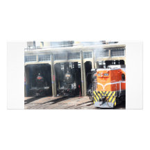 Locomotives at Changhua Roundhouse, Taiwan Picture Card