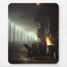 Locomotives Roundhouse Mouse Pad
