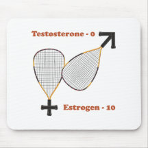 L'oestrogène gagne le racquetball tapis de souris