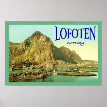Lofoten ~ Norway ~ Vintage Travel Poster