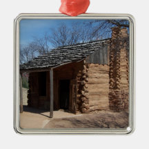 Log Cabin Christmas Ornament