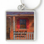 Log Cabin Home Key Chains