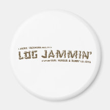 log jammin fridge magnet