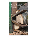 Log splitter business card