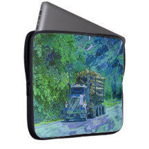 Logging Truck Driver's Art Laptop Sleeve