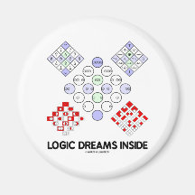 Logic Dreams Inside (Logic Matrices) Magnets