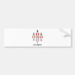 Logic Tesseract (Hasse Diagram) Bumper Sticker