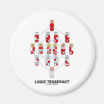 Logic Tesseract (Hasse Diagram) magnets