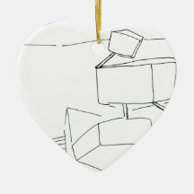 Logical Topological In 3D Abstract Christmas Tree Ornaments