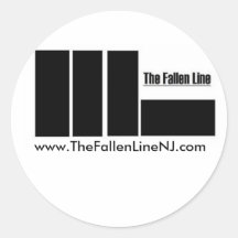 logo2, www.TheFallenLineNJ.com Round Sticker