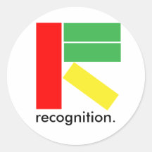 logo.ai, recognition. round sticker
