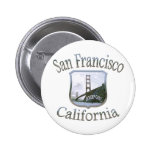 Logo argenté de San Francisco la Californie Badge Avec Épingle