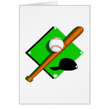 logo baseball greeting cards