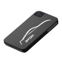 logo blanc de la silhouette 350Z Coque iPhone 4 Case-Mate