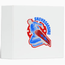 Logo bleu blanc rouge de surf des neiges