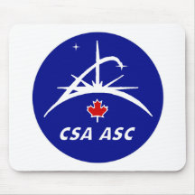 Logo canadien d'agence spatiale tapis de souris