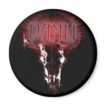 logo cow skull Button magnets