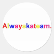 Logo d'Alwayskateam multicolore Autocollants