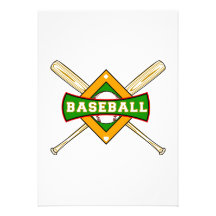 Logo de base-ball faire-parts