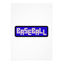 logo de base-ball invitations personnalisées