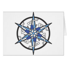Logo de cercle de natation synchronisée dans le bl carte