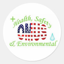 Logo de HSE Adhésif Rond
