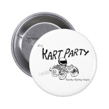 Logo de noir de partie de kart badge