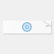 Logo de partie de Démocrate Adhésif Pour Voiture
