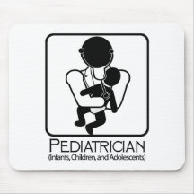 LOGO de pédiatre - docteur aux nourrissons, enfant Tapis De Souris