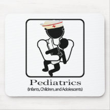 LOGO DE PÉDIATRIE - NOURRISSONS, ENFANTS, ADOLESCE TAPIS DE SOURIS