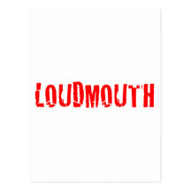 Logo de rouge de braillard cartes postales